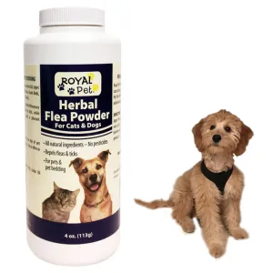 1Pc Pet Herbal Flea Tick Powder Dog Cat No Pesticides All Natural Repellant 4 Oz