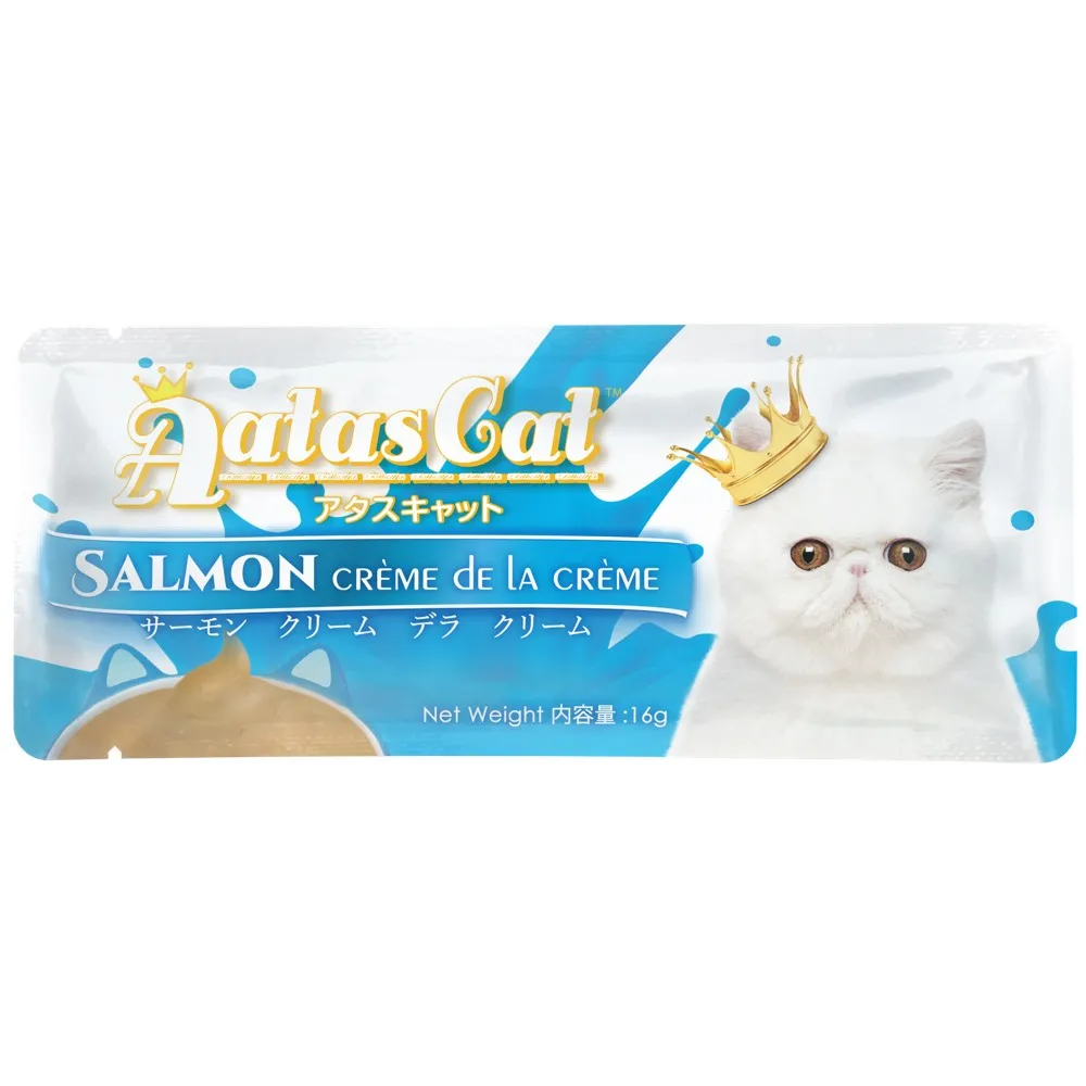 20 FOR $13: Aatas Cat Creme De La Creme Salmon Liquid Cat Treat 16gx20 (1box)