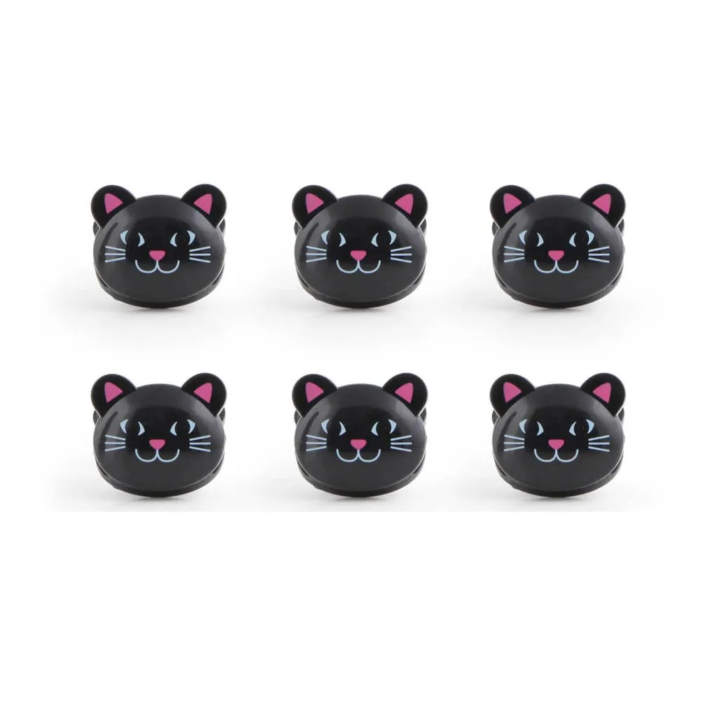 6 Kikkerland Cat Bag Clips Sealing Chips Food Storage Seal Tight Kitchen Snack !
