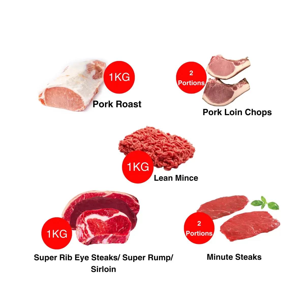 Beef and Pork Meat Box