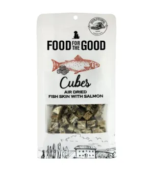 Food For The Good Air Dried Cat & Dog Treats (Fish Skin With Salmon Cubes)