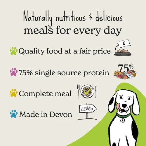 Forthglade | Grain Free Natural Complete Wet Dog Food Tray | Duck & Vegetables - 395g