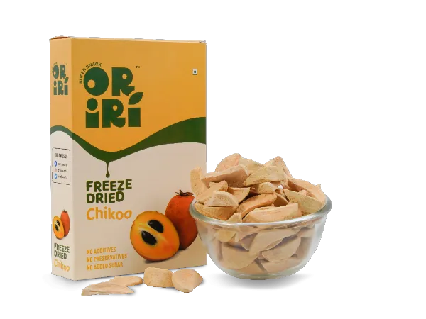 Freeze Dried Chikoo, 30 grams