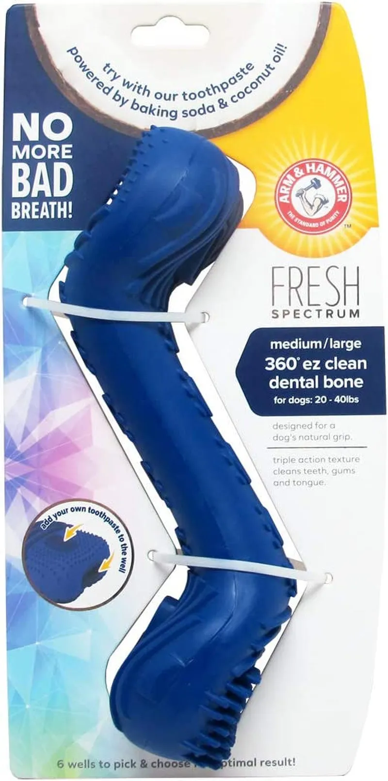 Fresh Spectrum 360 Degree Clean Dog Dental Bone Chew Toy