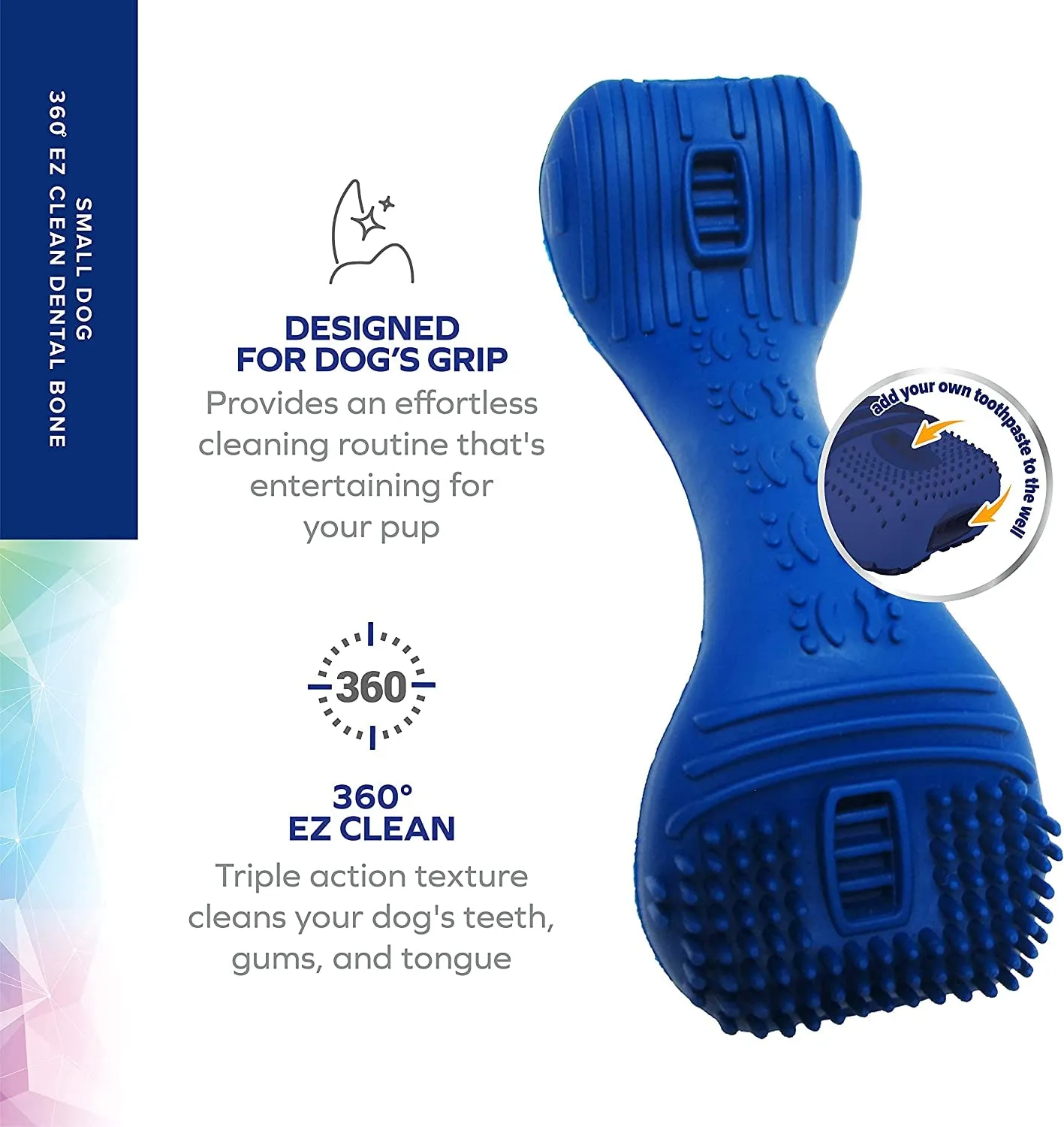 Fresh Spectrum 360 Degree Clean Dog Dental Bone Chew Toy