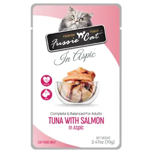 Fussie Cat Tuna With Salmon In Aspic 2.47-oz Pouch, Wet Cat Food