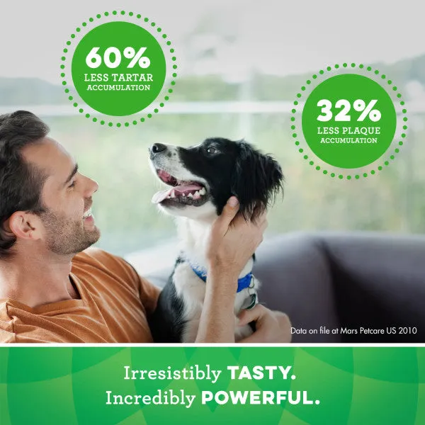GREENIES Large Natural Dog Dental Care Chews Oral Health Dog Treats Fresh Flavor, 12-oz Pack
