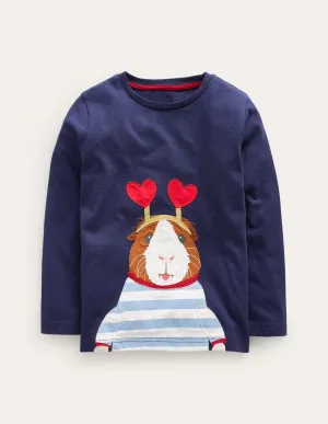 Guinea Pig Logo Top-Magazine Blue Guinea Pig