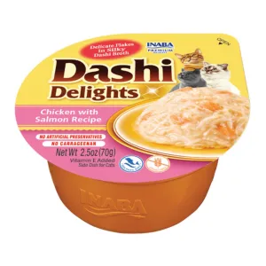 **Inaba Dashi Delight 2.5oz. Chicken Salmon (6 count)
