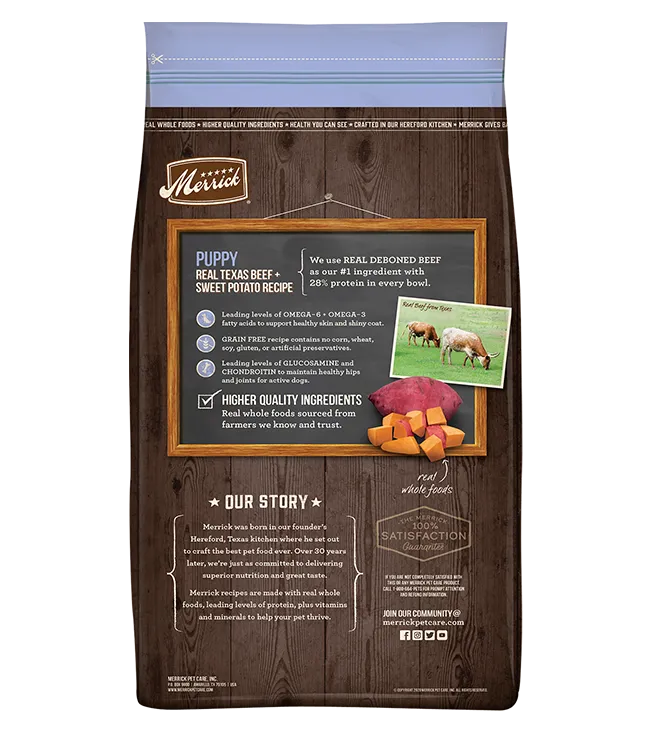 Merrick Puppy Beef & Sweet Potato Dry Dog Food