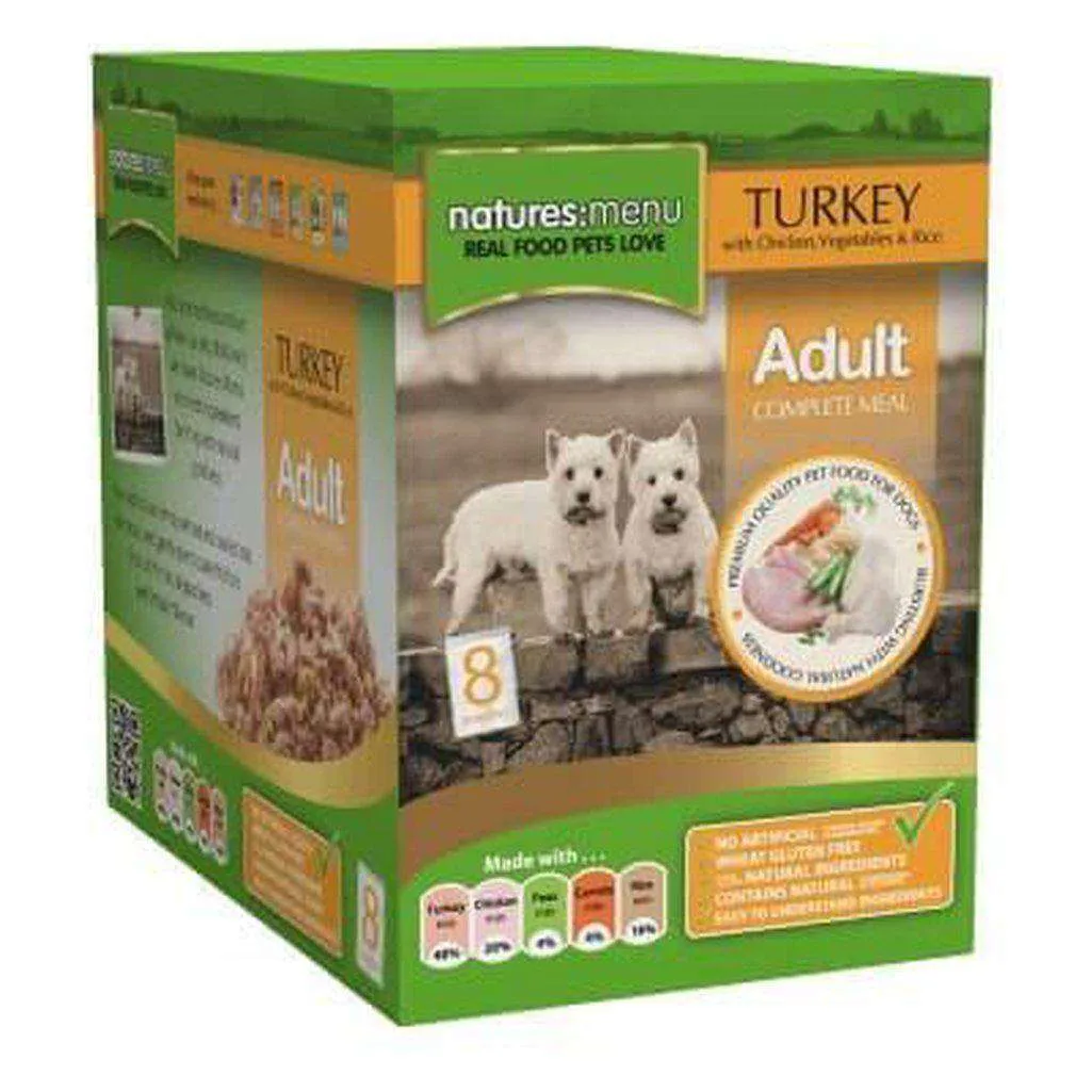 Natures Menu Turkey with Chicken Food Pouch 300g