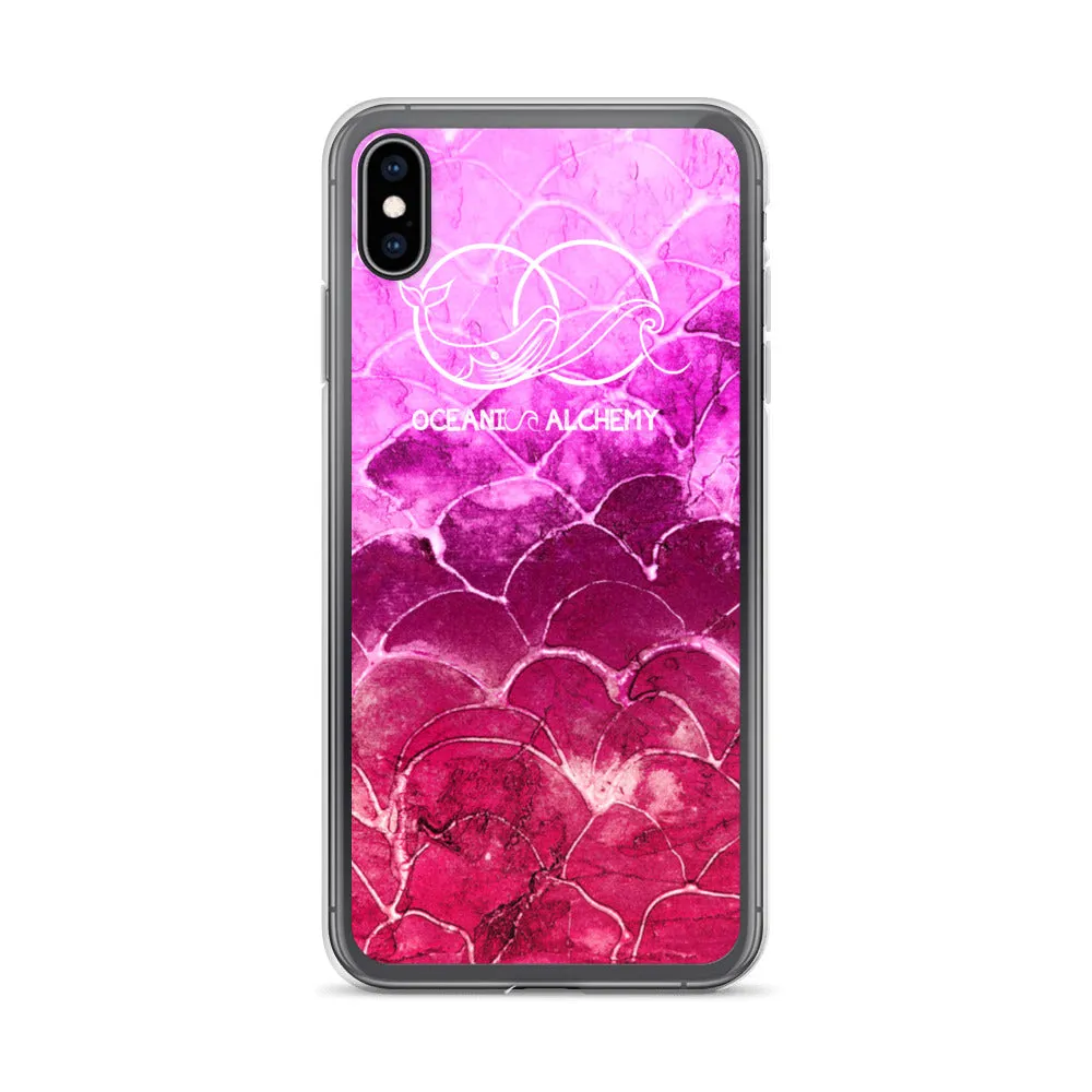 OA Fish scale - Fuchsia iPhone Case