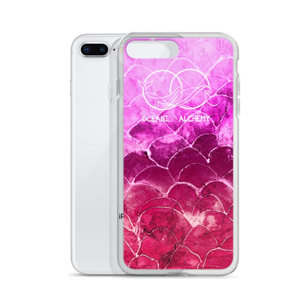 OA Fish scale - Fuchsia iPhone Case
