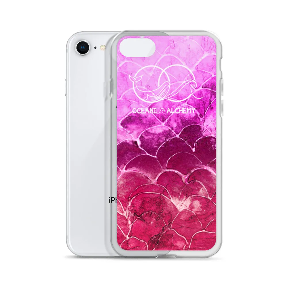 OA Fish scale - Fuchsia iPhone Case