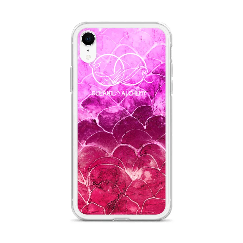 OA Fish scale - Fuchsia iPhone Case