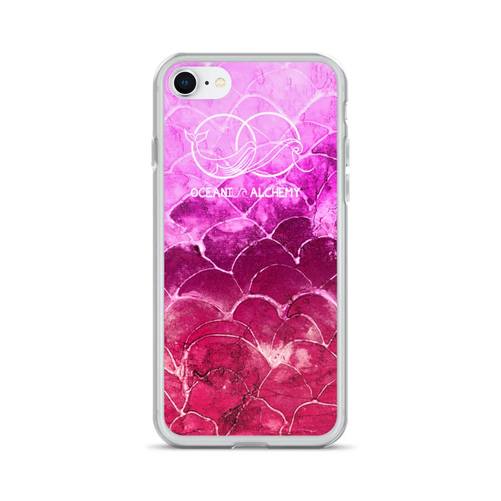 OA Fish scale - Fuchsia iPhone Case