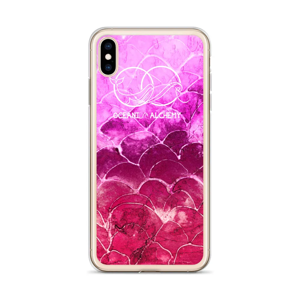 OA Fish scale - Fuchsia iPhone Case