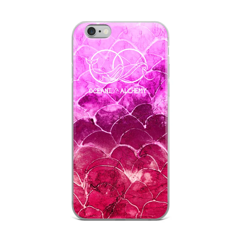 OA Fish scale - Fuchsia iPhone Case