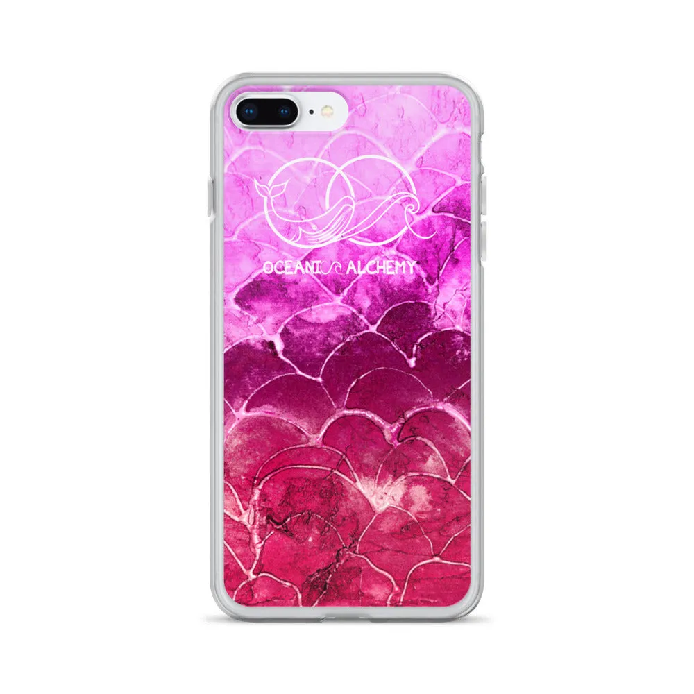 OA Fish scale - Fuchsia iPhone Case