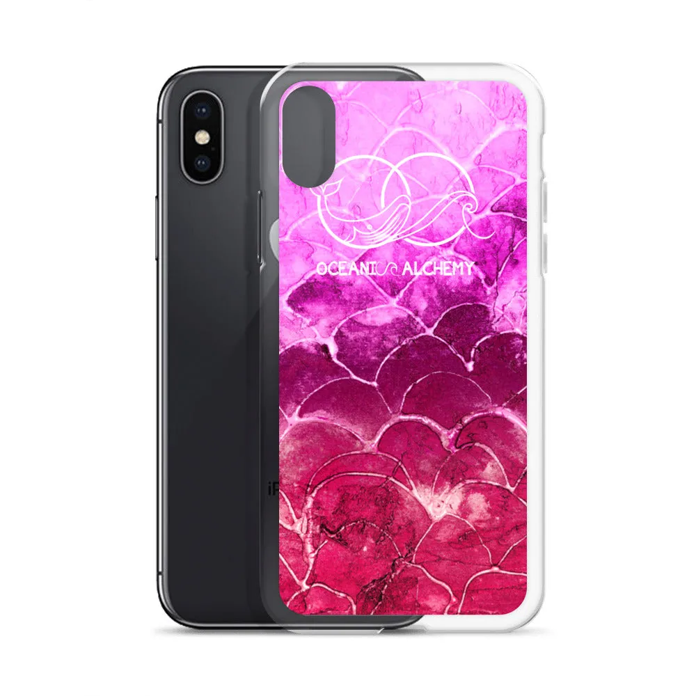 OA Fish scale - Fuchsia iPhone Case