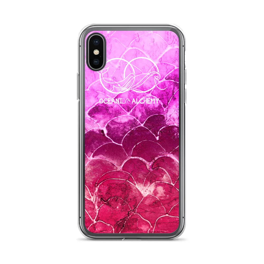 OA Fish scale - Fuchsia iPhone Case