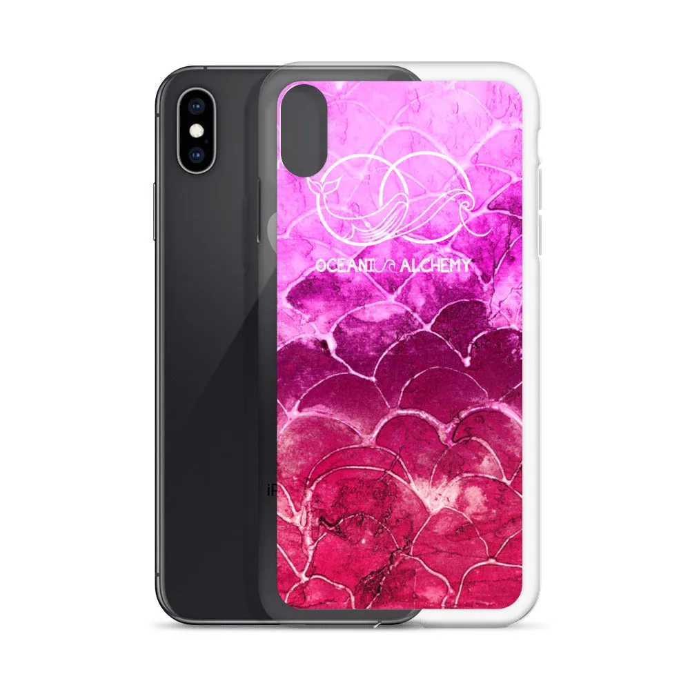 OA Fish scale - Fuchsia iPhone Case