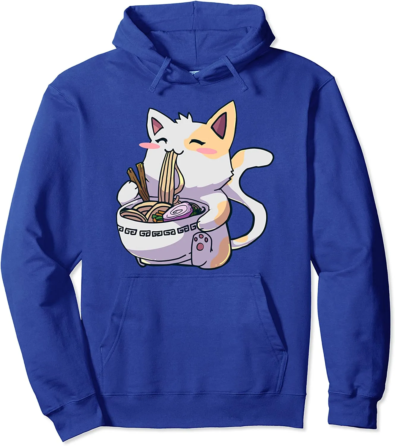 Ramen Anime Kawaii Neko Cat Pullover Hoodie