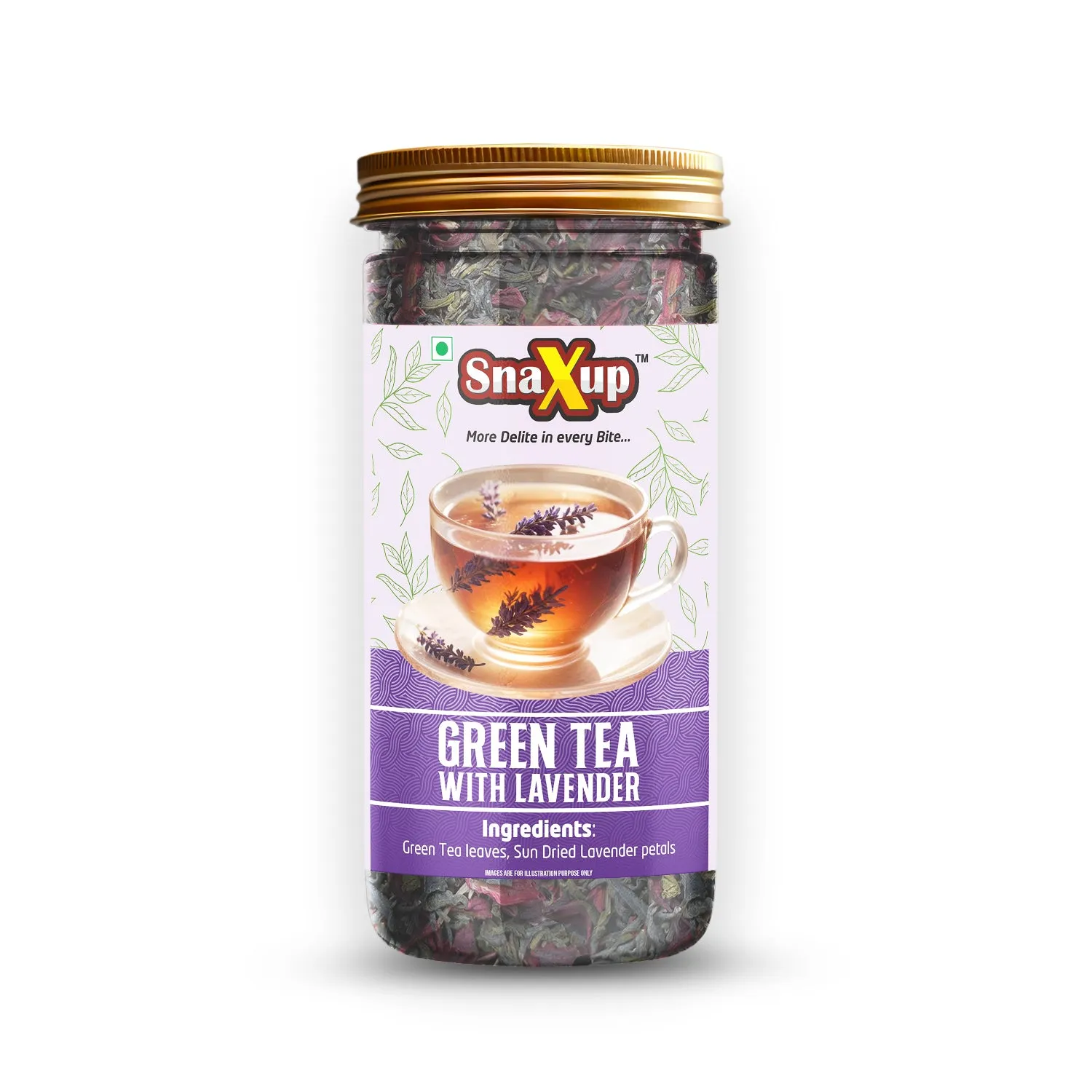 Snaxup Green Tea With Lavender Tea